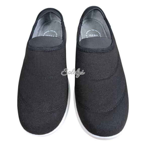 Vessi Sunday Mens 10 Granite Black Waterproof Slipper Dyma-Wool Slip-On Shoe - Picture 2 of 10